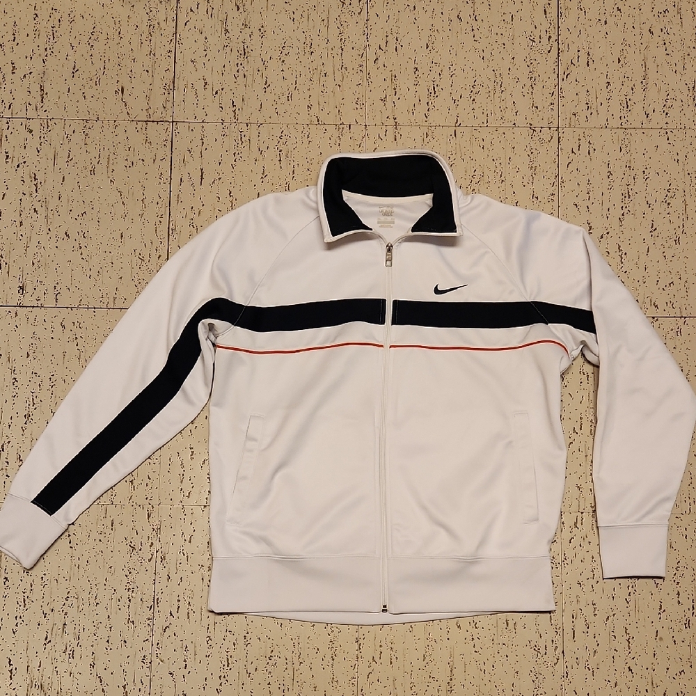 Nike Swoosh The Athletic Dept Full Zip Collared Light Sweater Vintage Y2K